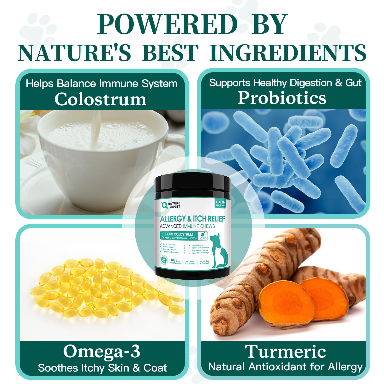 NATURE TARGET bouchées-allergie-chien sans-additifs nutrition pure
