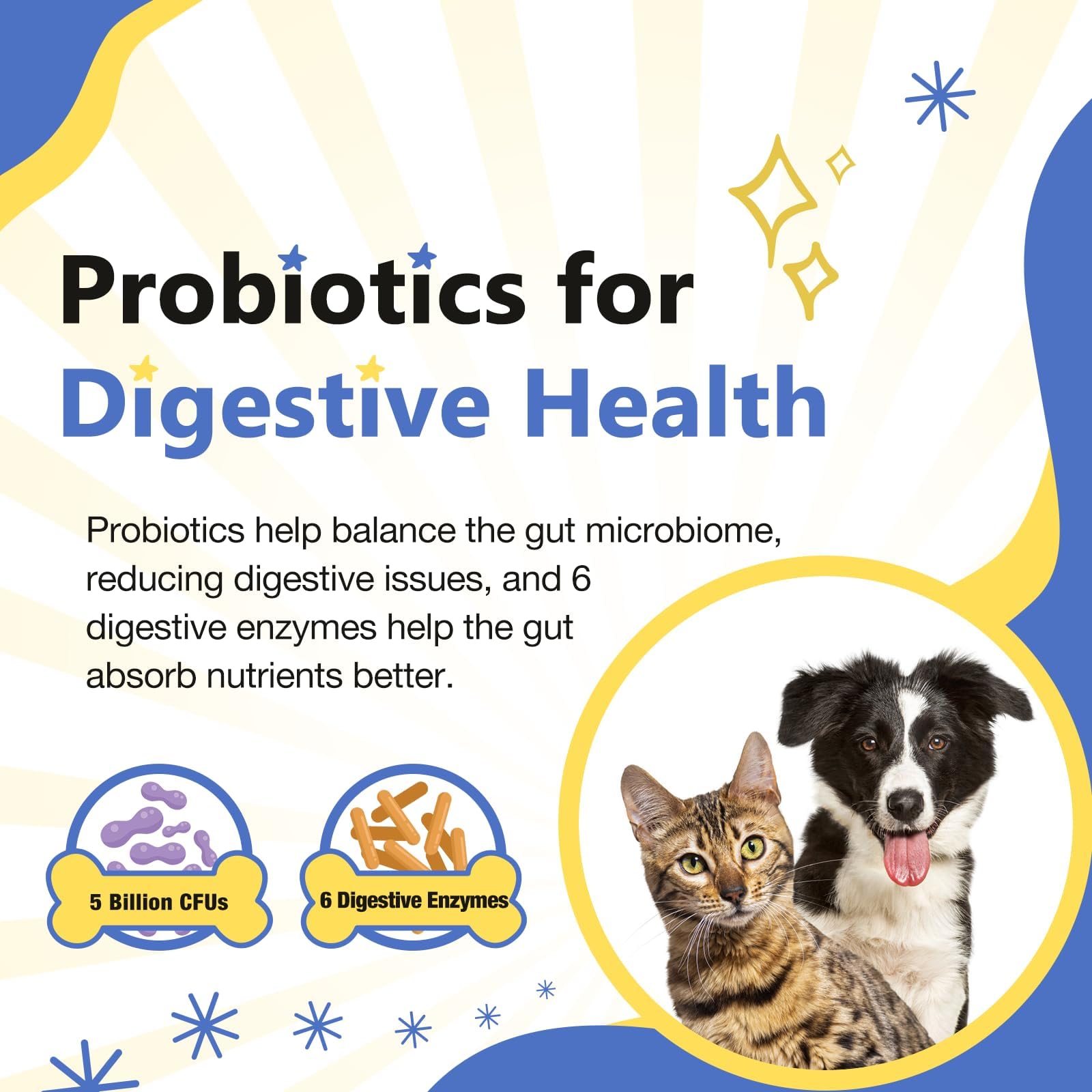 Soutien immunitaire et digestif grâce à Probiotiques et enzymes Nature Target.