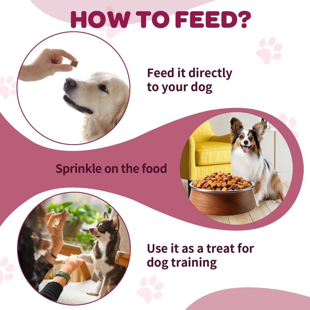 NATURE TARGET Pour tous les chiens — dosage quotidien adapté selon la taille.