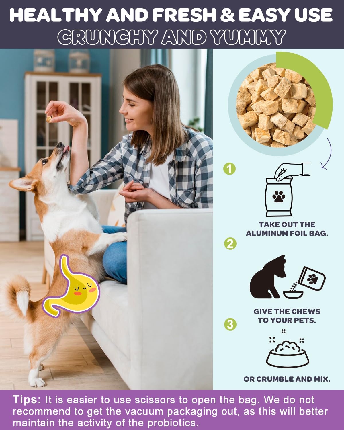 Enzymes digestives Nature Target pour chien, aidant le confort digestif