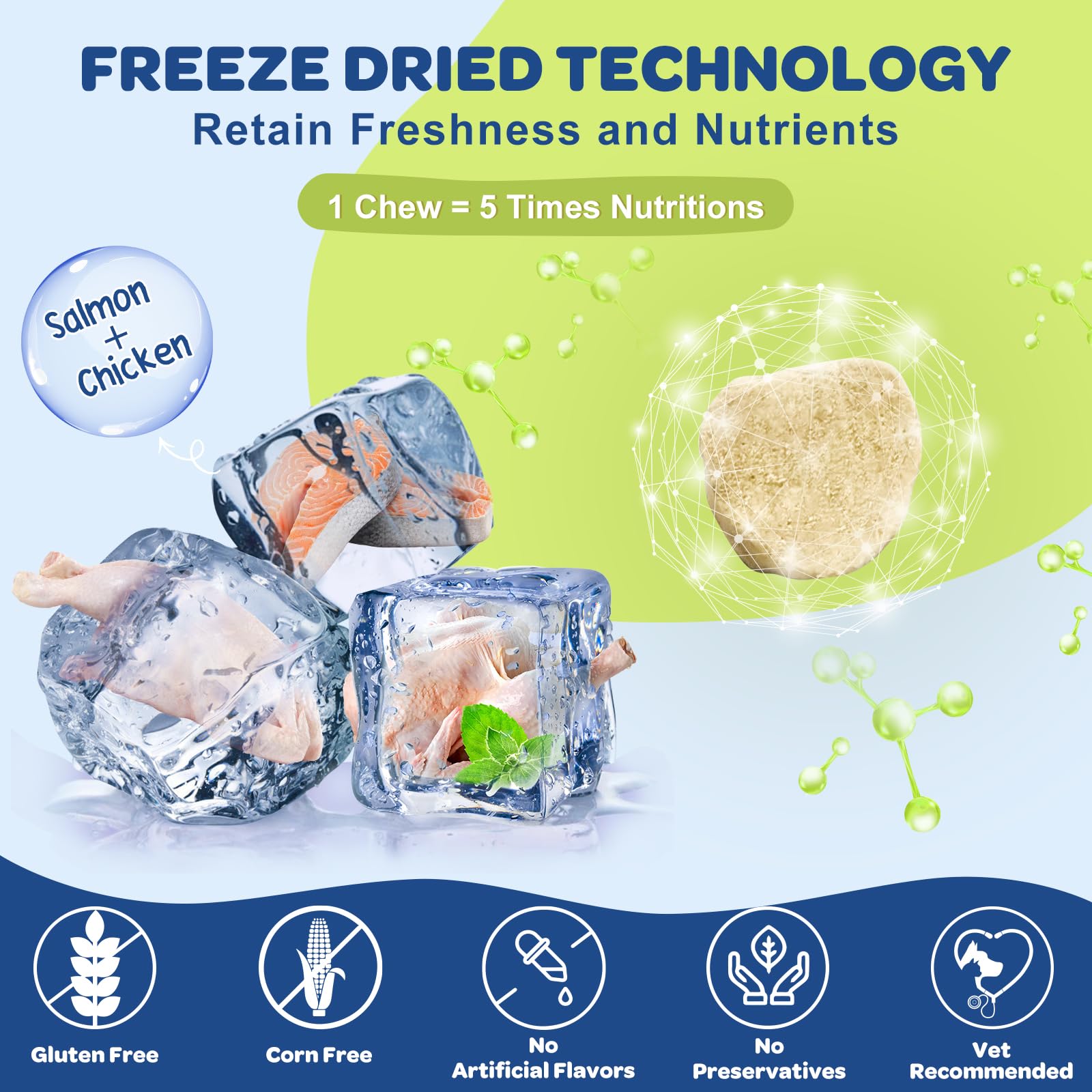 Nature Target sachet 120 bouchées saumon — pratique et fraîcheur préservée.