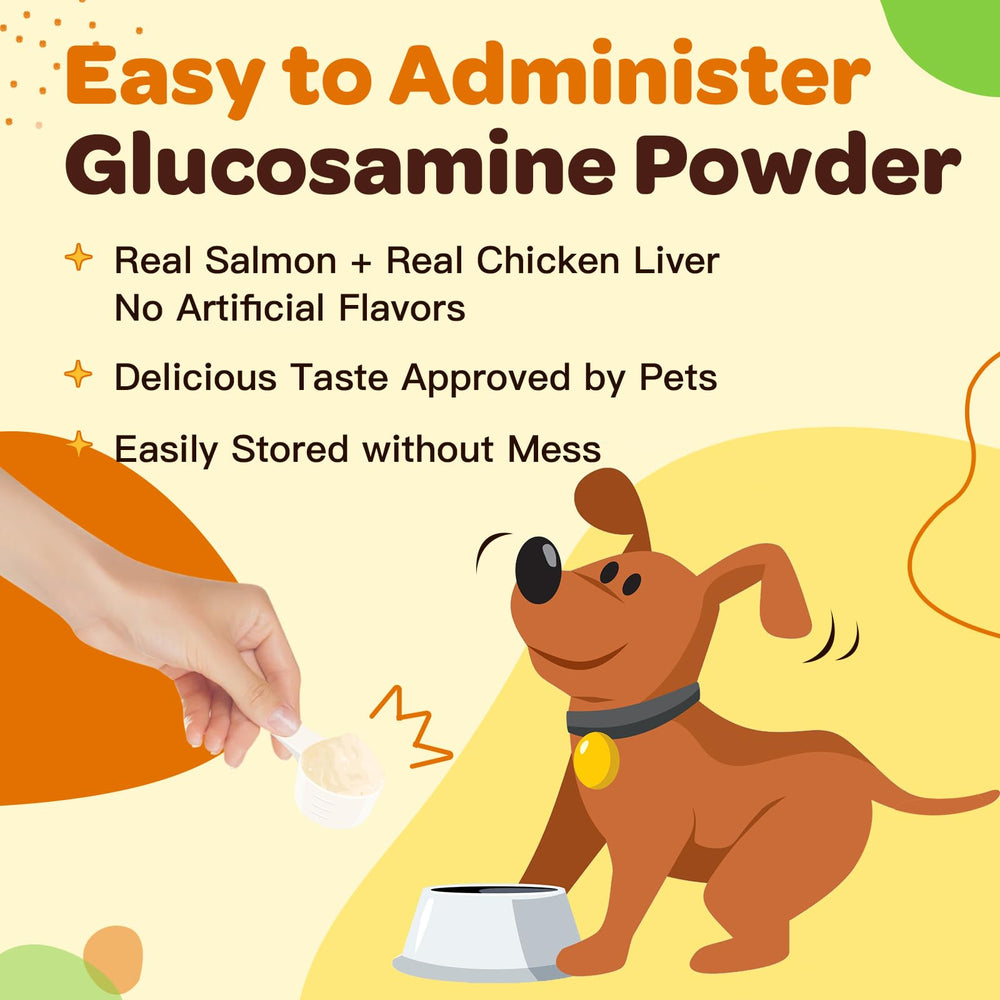 Goût saumon et foie de poulet dans le complément pour chiens.