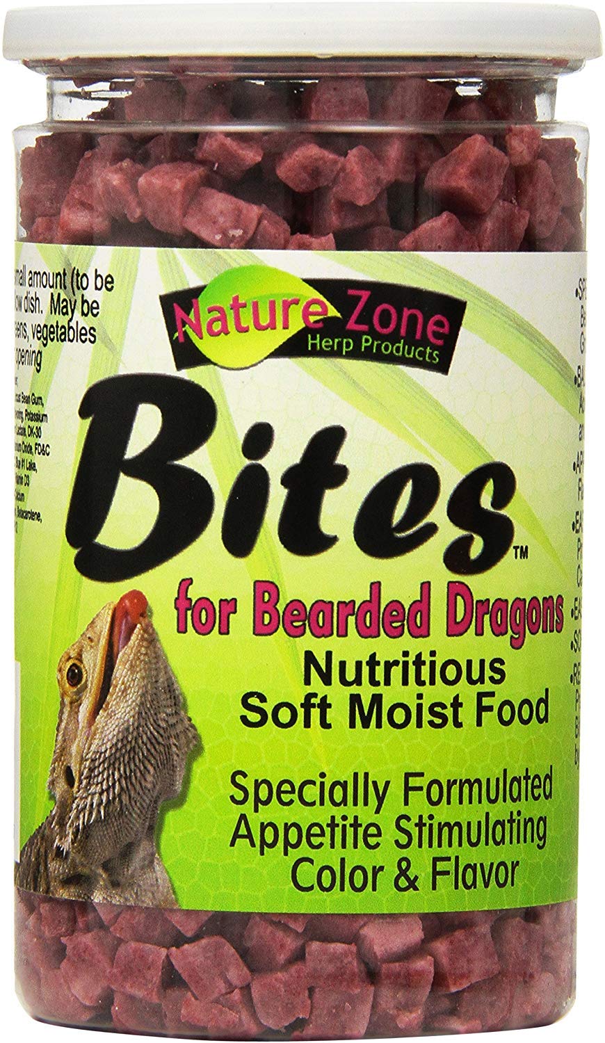 Nature Zone Nutri Bites pour dragon barbu — emballage prêt à nourrir facilement.