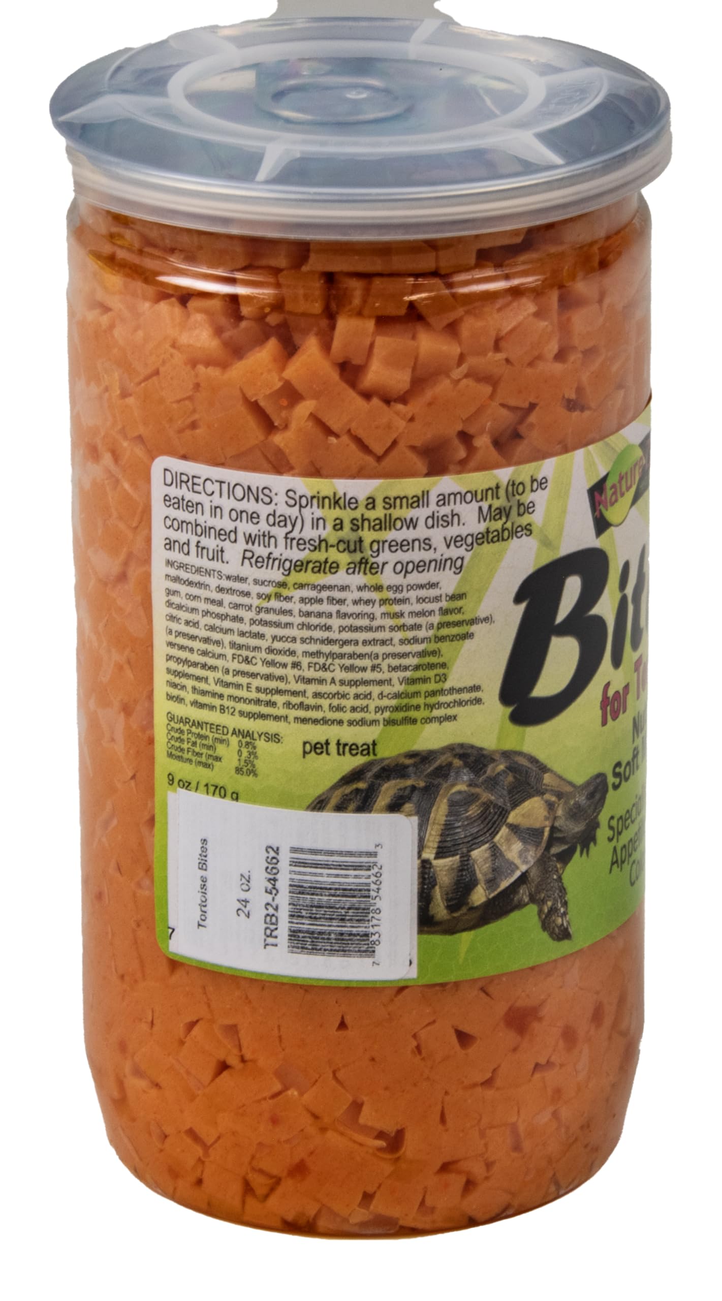 Nature Zone SNZ54661 Bouchées Tortue Melon servir facilement pour stimuler l'appétit.