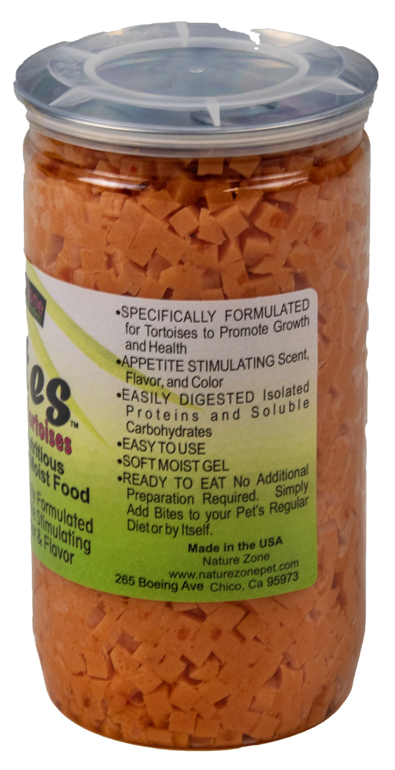 Nature Zone SNZ54661 Bouchées Tortue Melon texture moelleuse idéale pour l’alimentation.
