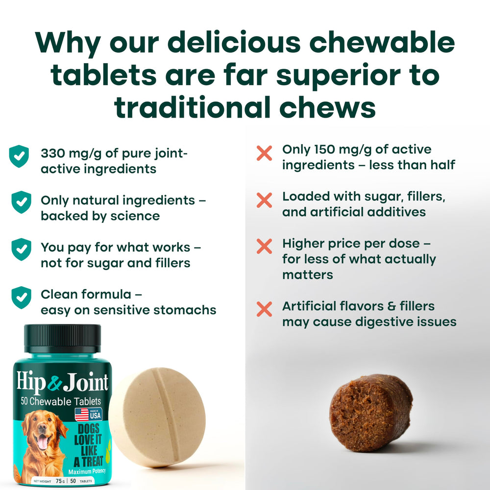 Natureflow tablettes masticables-chien: friandises faciles à mâcher.