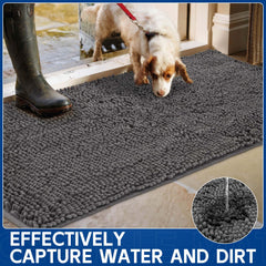 Naturei tapis absorbant pattes-de-chien: retient l'eau et la boue.