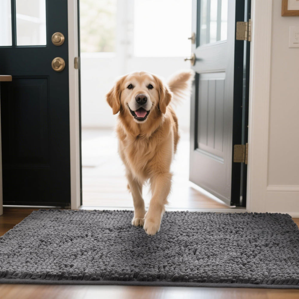 Naturei tapis chenille multi-usage porte entree tapis pratique pour entree et accueil