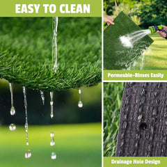 Naturei tapis herbe artificielle pour extérieur durable et vert.