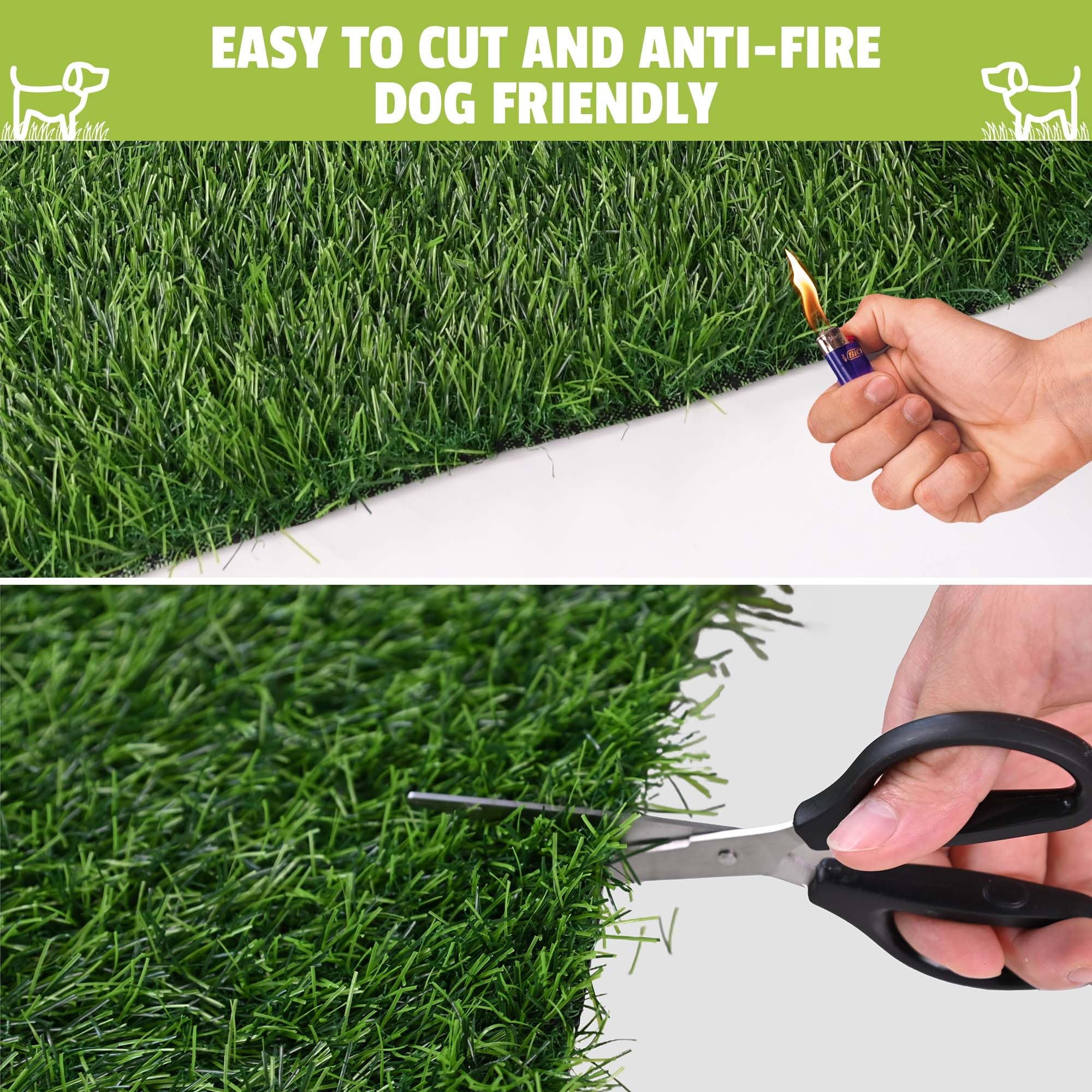Naturei tapis herbe artificielle résistante aux UV et au soleil.