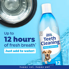 Naturel Promise additif eau dentaire chien – chien buvant, haleine plus fraîche.