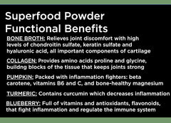 Nature's Diet Bouillon Os Poudre Hip Joint, aide les articulations et la mobilité.