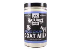 Lait chèvre Nature's Diet en emballage prêt à reconstituer pour un repas nourrissant.