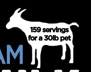 Lait chèvre Nature's Diet, formulation dense en nutriments pour animaux sensibles.