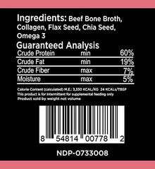Nature's Diet poudre protéine os chia, prête à mélanger pour un repas appétissant.