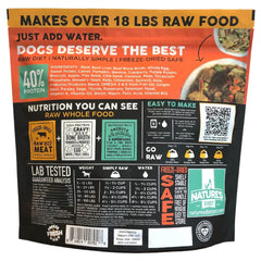 Nature's Diet Simply Raw organes boeuf, protéines et nutriments variés