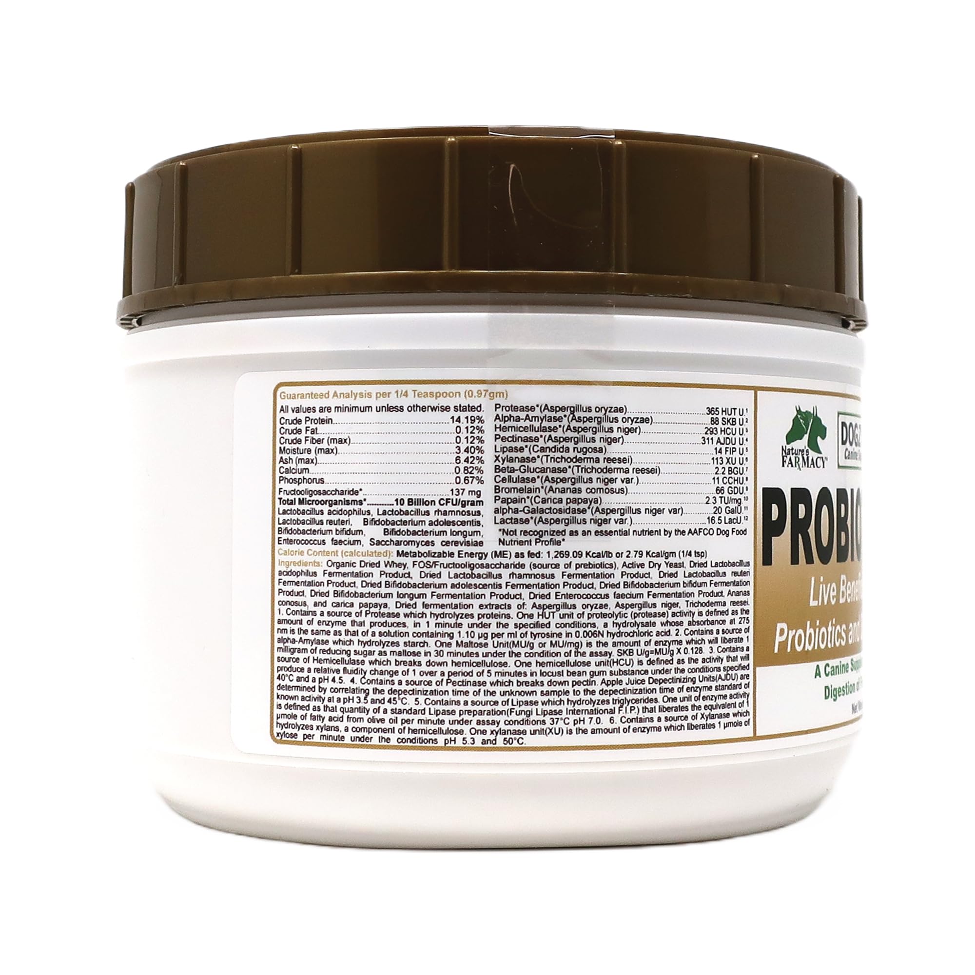Dogzymes Probiotic Max — etiquette du produit et informations clés