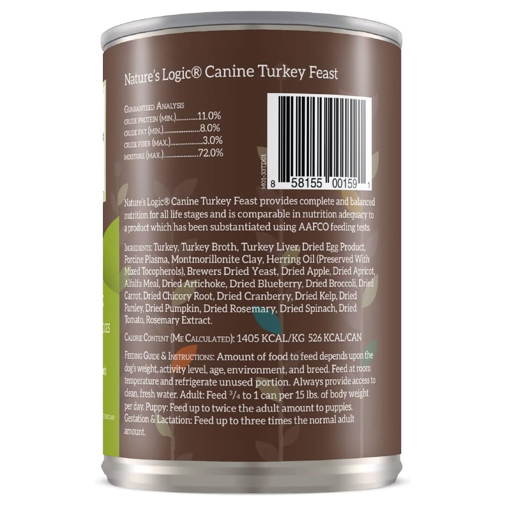 Nature's Logic ensemble de 12 boîtes: portions pratiques pour tous les chiens.