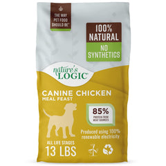 NATURE'S LOGIC croquettes poulet pour chien actif, texture appétissante