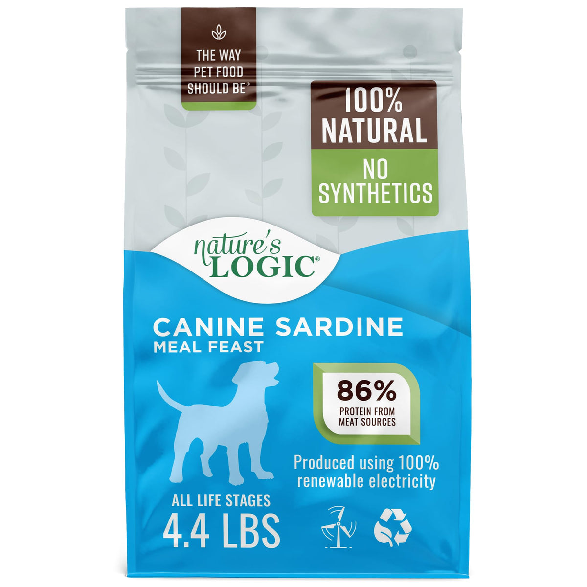 Nature's Logic croquettes sardine Festin dans un bol, croquant et appétissant.