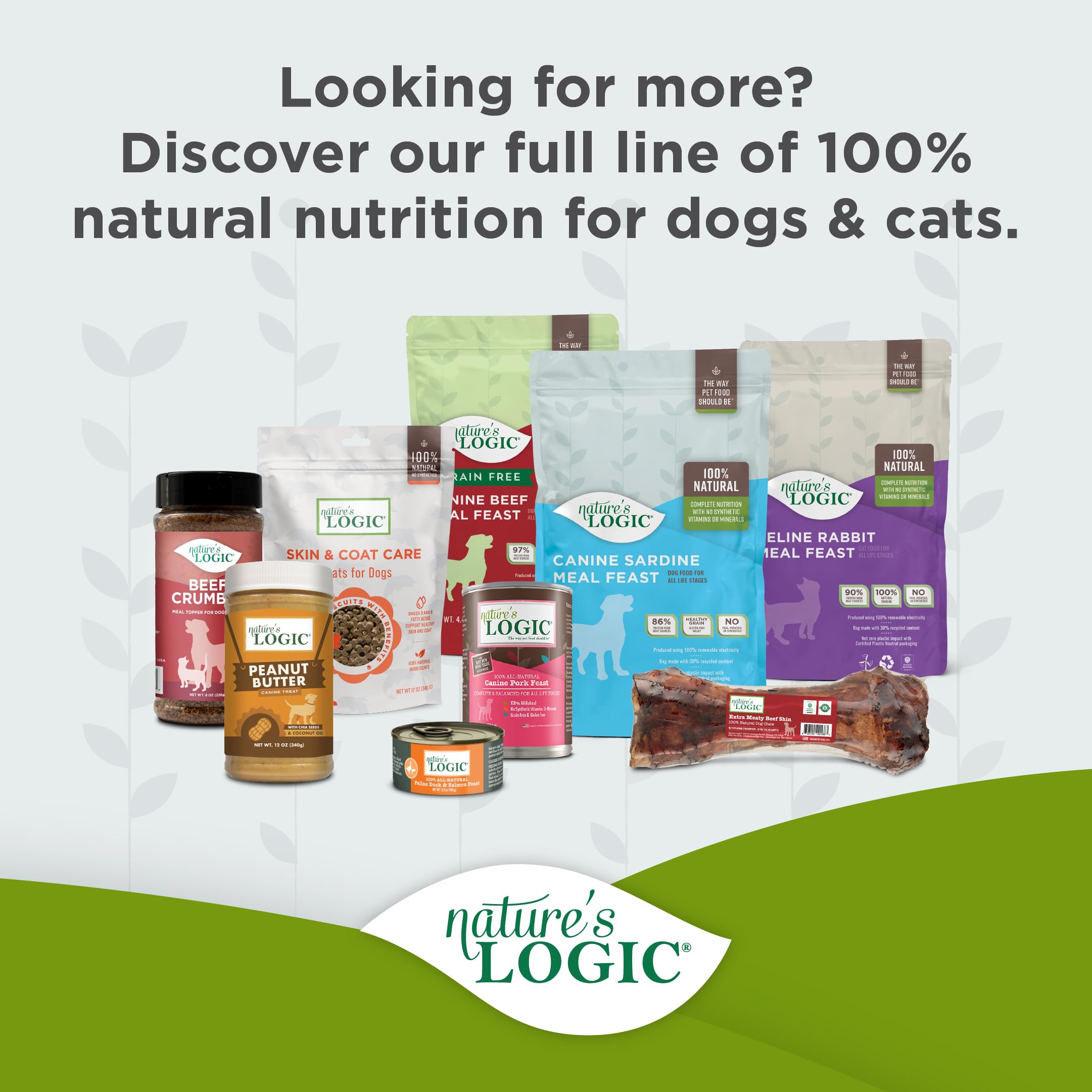 NATURE'S LOGIC os jarret-boeuf, goût naturel stimule curiosité canine.