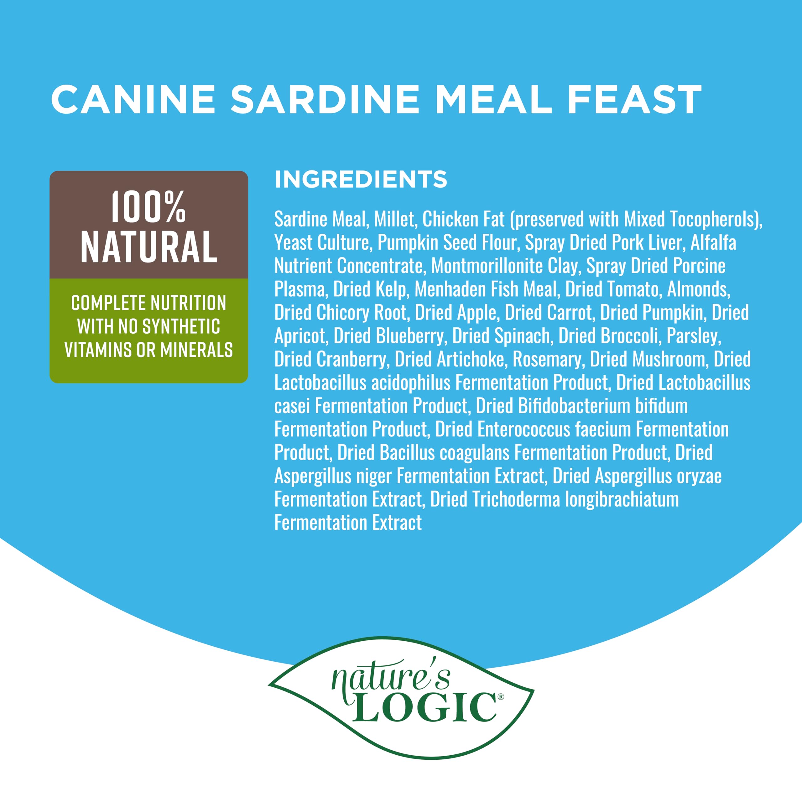 Rotation des protéines avec Nature's Logic pour varier les goûts.