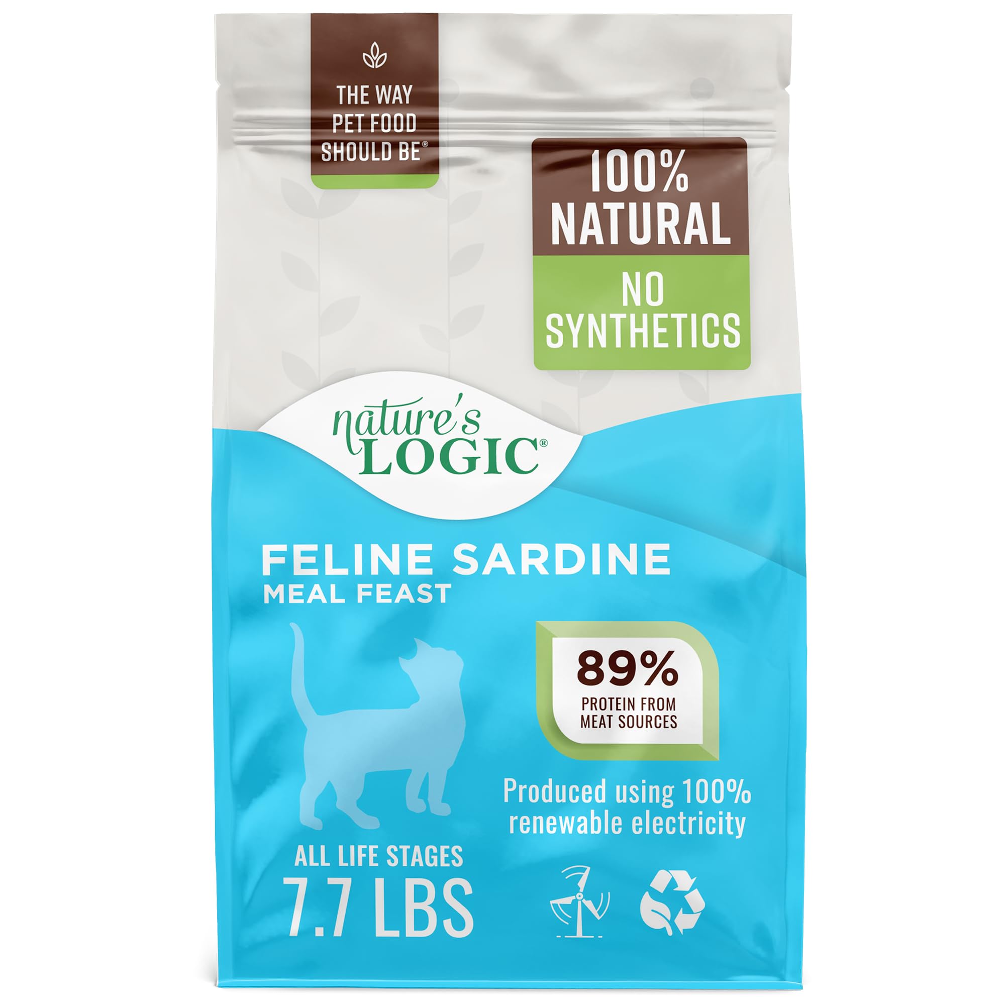 NATURE'S LOGIC Sardine chat - emballage, nourriture sèche complète pour chat