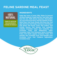 NATURE'S LOGIC Sardine chat - probiotiques et enzymes pour soutien digestif