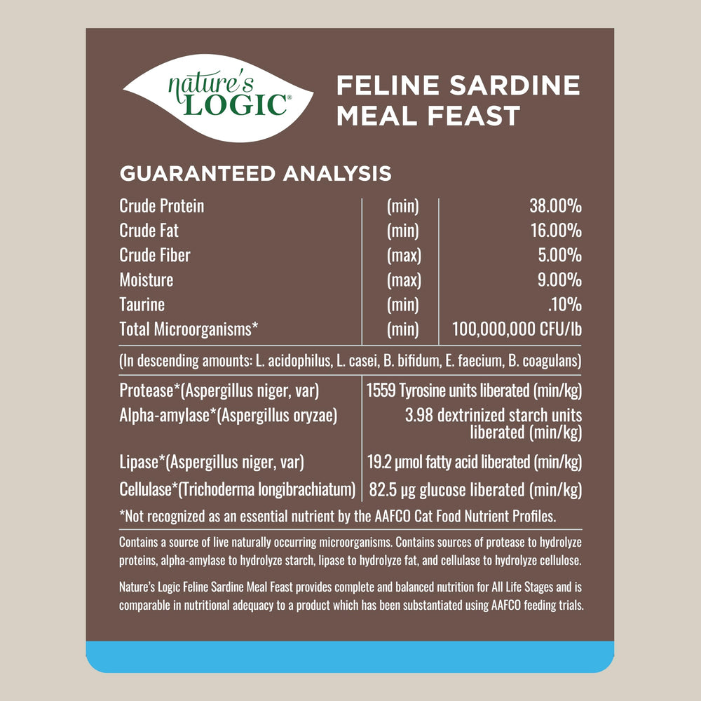 NATURE'S LOGIC Sardine chat - ingrédients sans origine chinoise