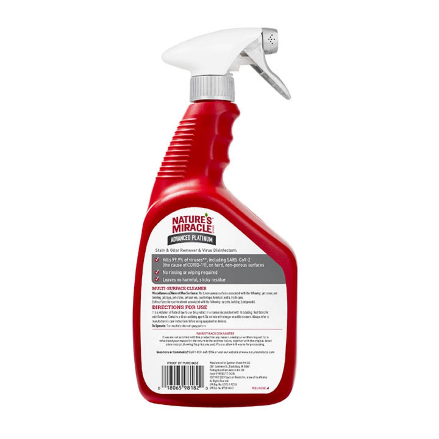Nature’s Miracle Advanced Platinum : traitement local pour taches tenaces