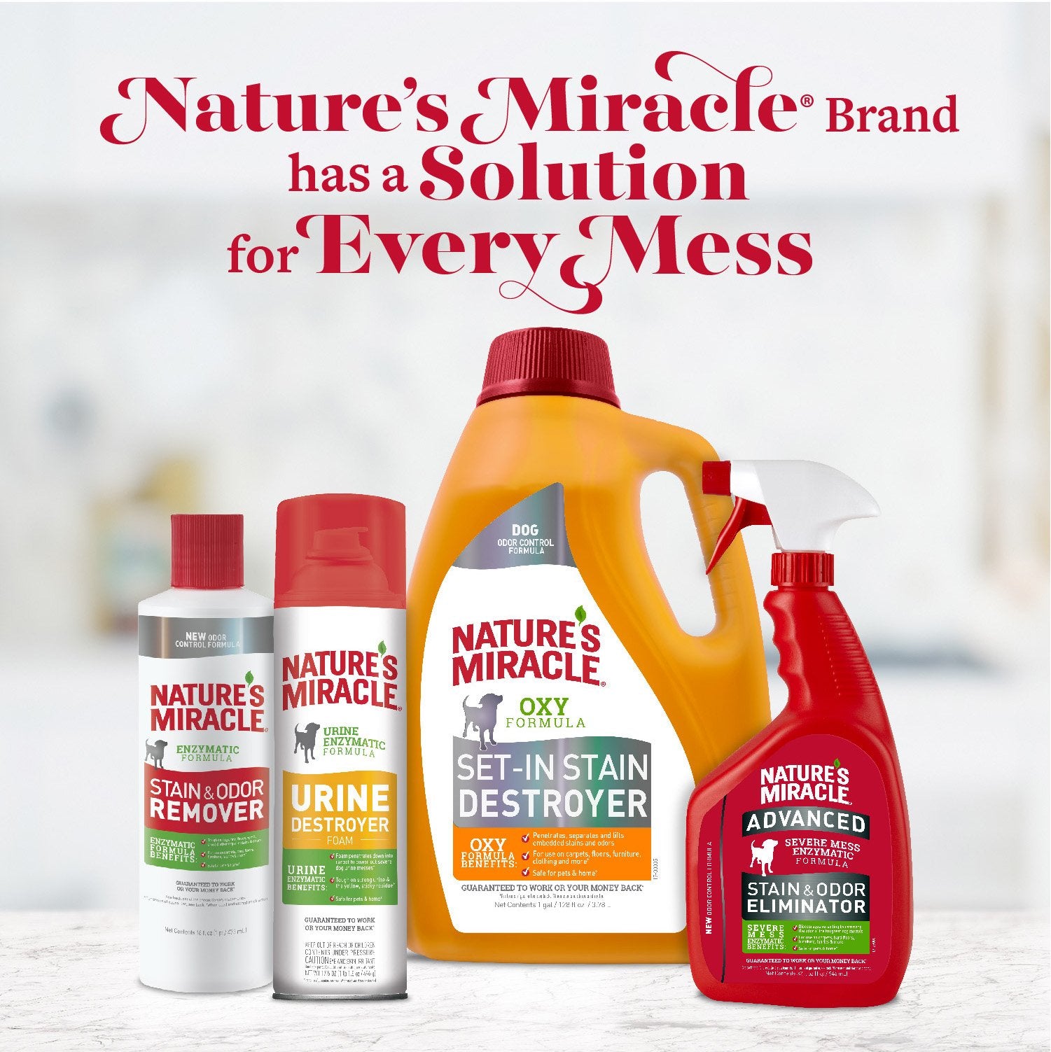 Nature’s Miracle Avancé Éliminateur Sécurité autour des animaux lors d’une utilisation conforme