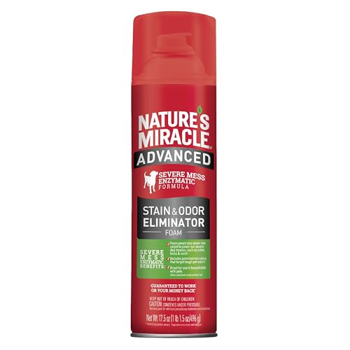 Nature’s Miracle bouteille-mousse chien taches urine: aide aux accidents canins