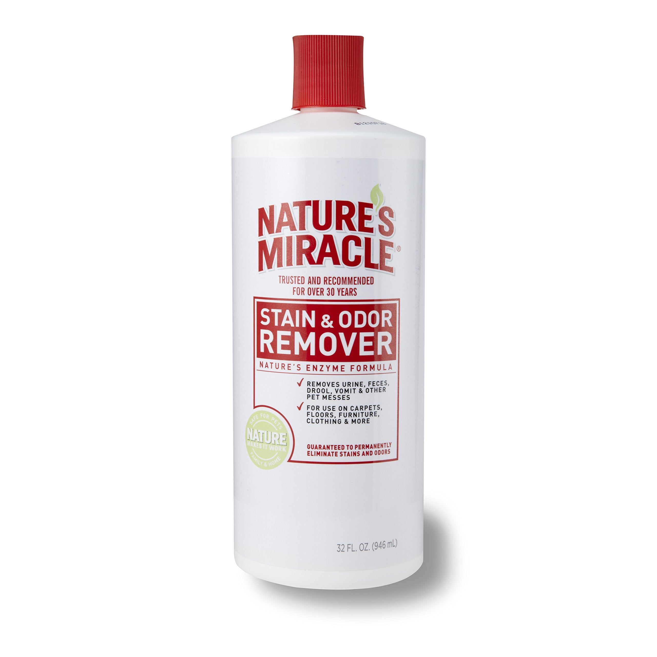 Nature's Miracle flacon verseur 32 oz détache taches et odeurs sur tapis et sols