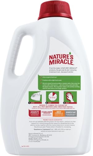 Nature's Miracle – action enzymatique contre l'urine sur tapis et moquettes