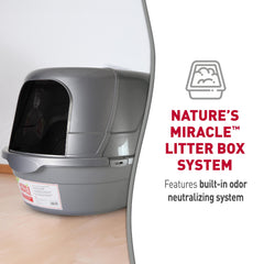 Nature's Miracle fermeture frontale à clips facilite le nettoyage rapide.