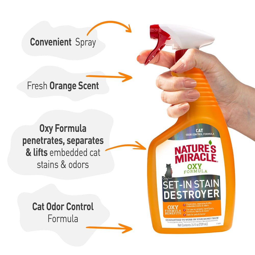 Nature's Miracle – pré-traitement linge pour taches avant lavage.