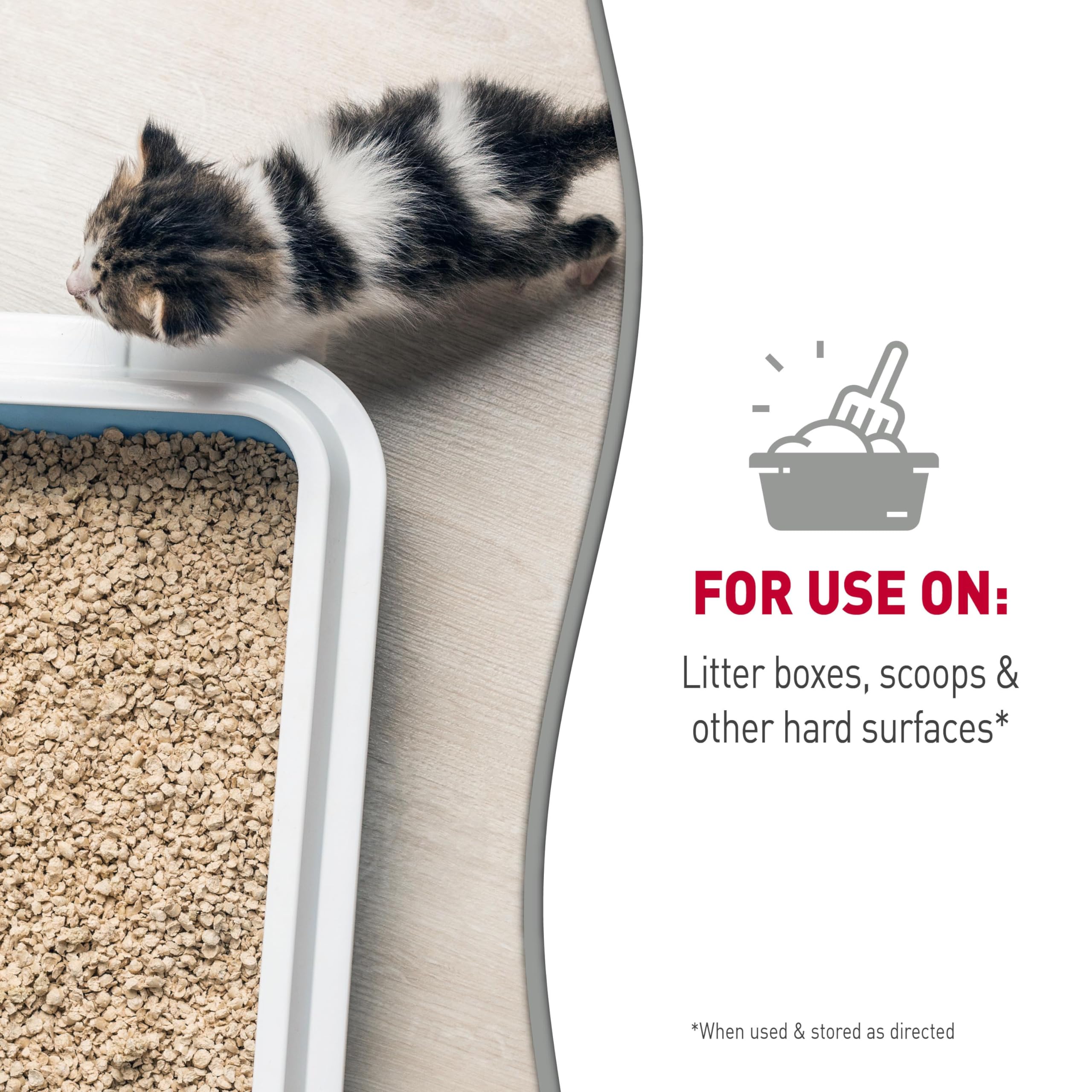 Lingettes Nature’s Miracle nettoyage-bac-litiere sûres pour animaux et maison.