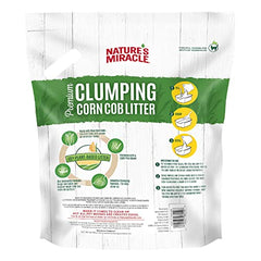 Nature's Miracle litière maïs sans poussière, réduction des résidus dans la maison.