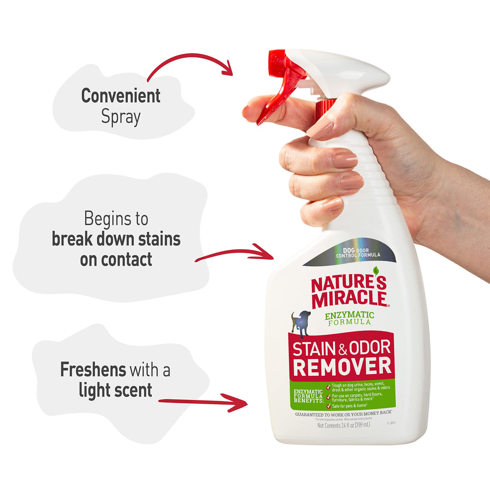 Nettoyage tapis et sols avec Nature's Miracle et odeurs neutralisées
