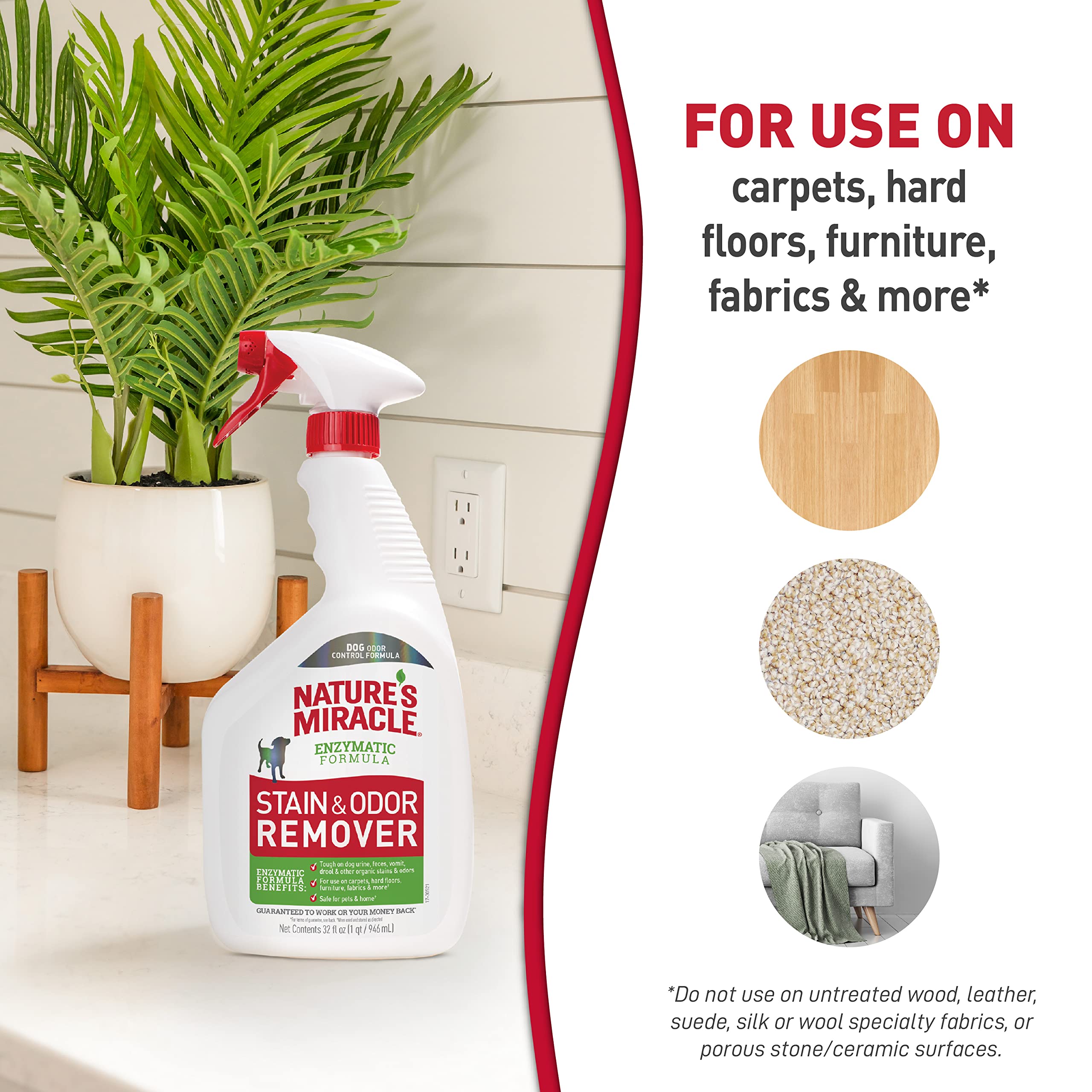 Nature’s Miracle – adapté sur tapis, meubles et tissus pour taches quotidiennes