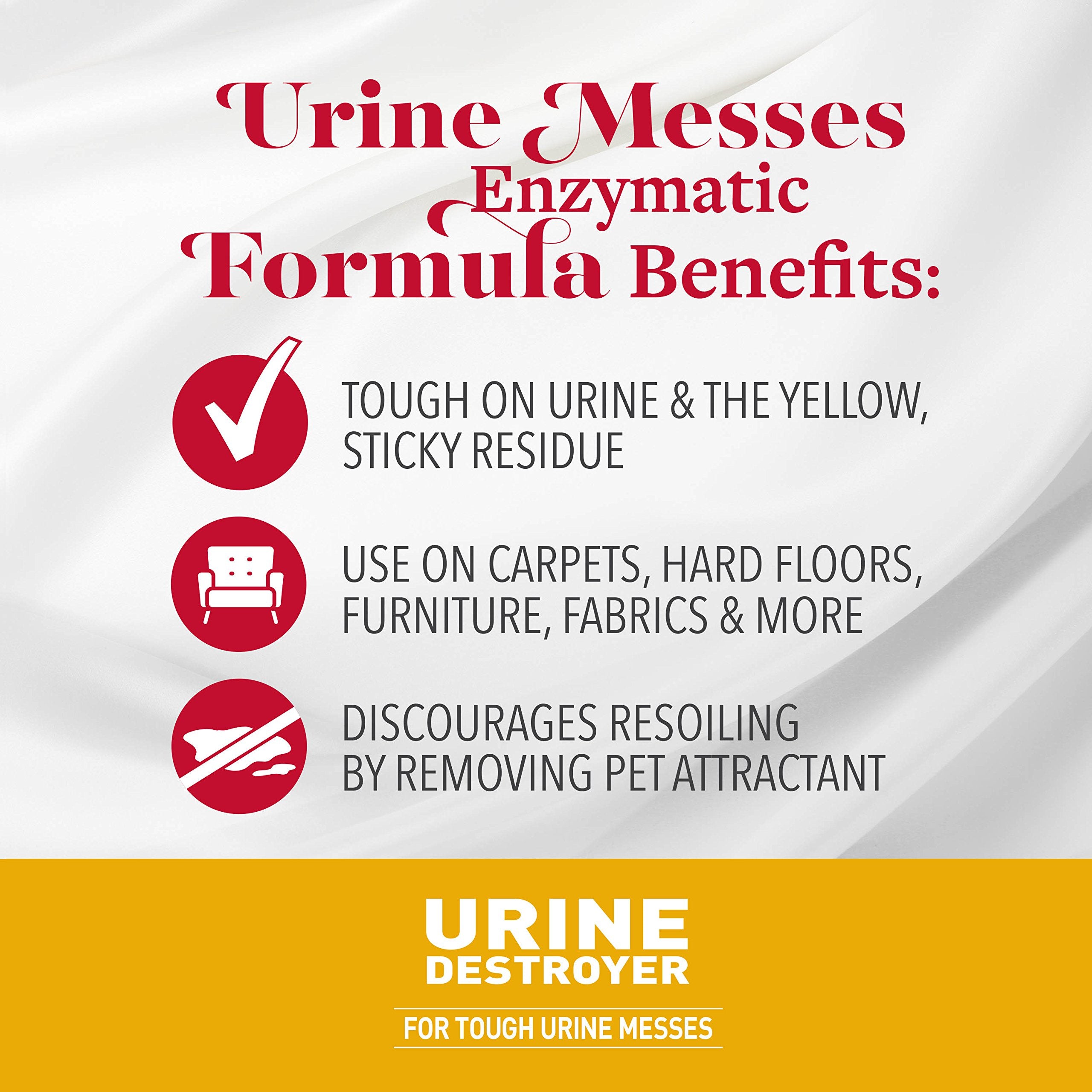 Nature's Miracle Nettoyage Urine Chat Tapis, nettoie et prévient les odeurs sur tapis.