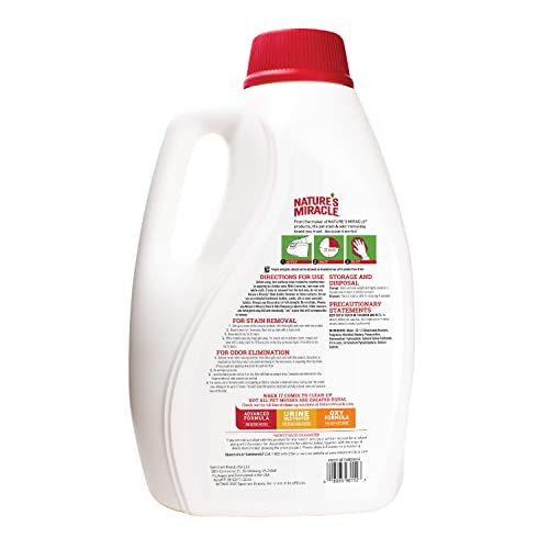 Nature's Miracle nettoyant enzymatique urine chat: agit sur taches et odeurs d'urine.