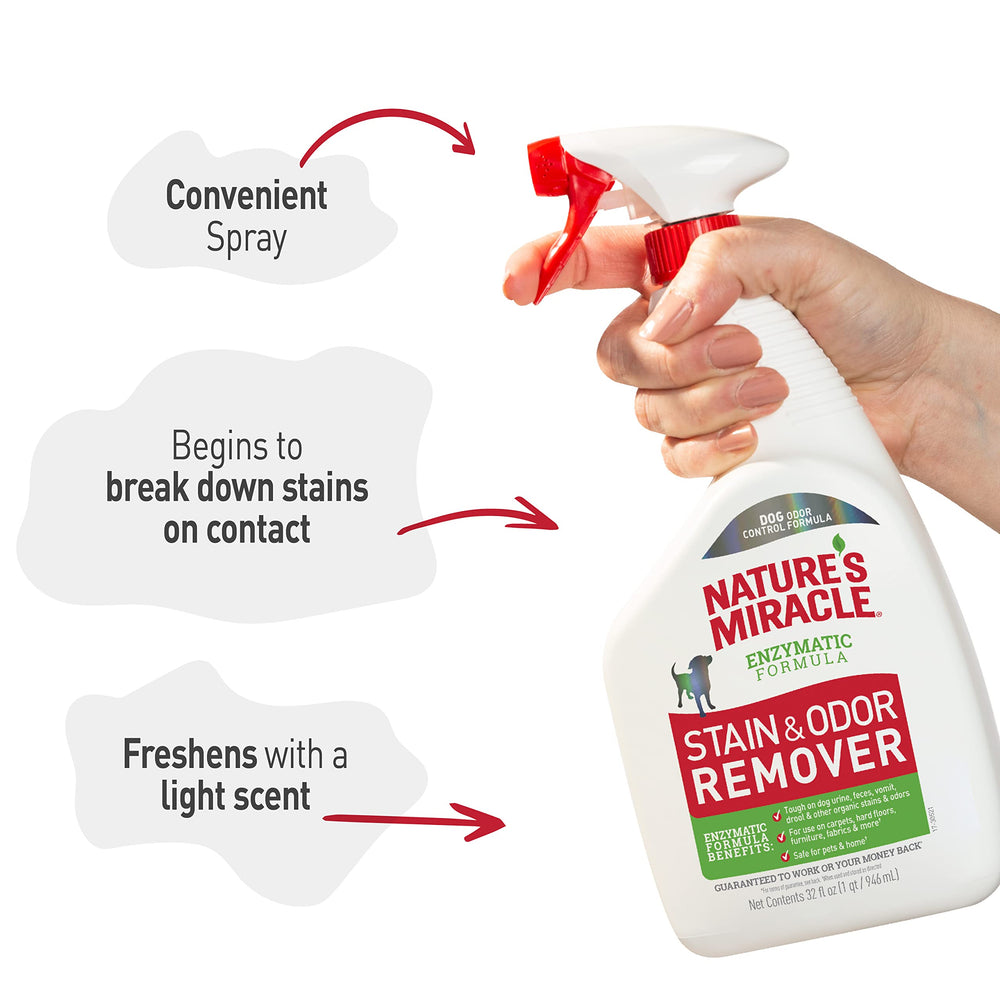 Nature’s Miracle – produit sûr autour des animaux lorsqu’utilisé conformément aux instructions