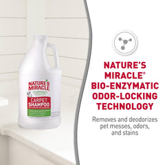 Nature’s Miracle Shampoing Tapis: application sur tapis et tissus.