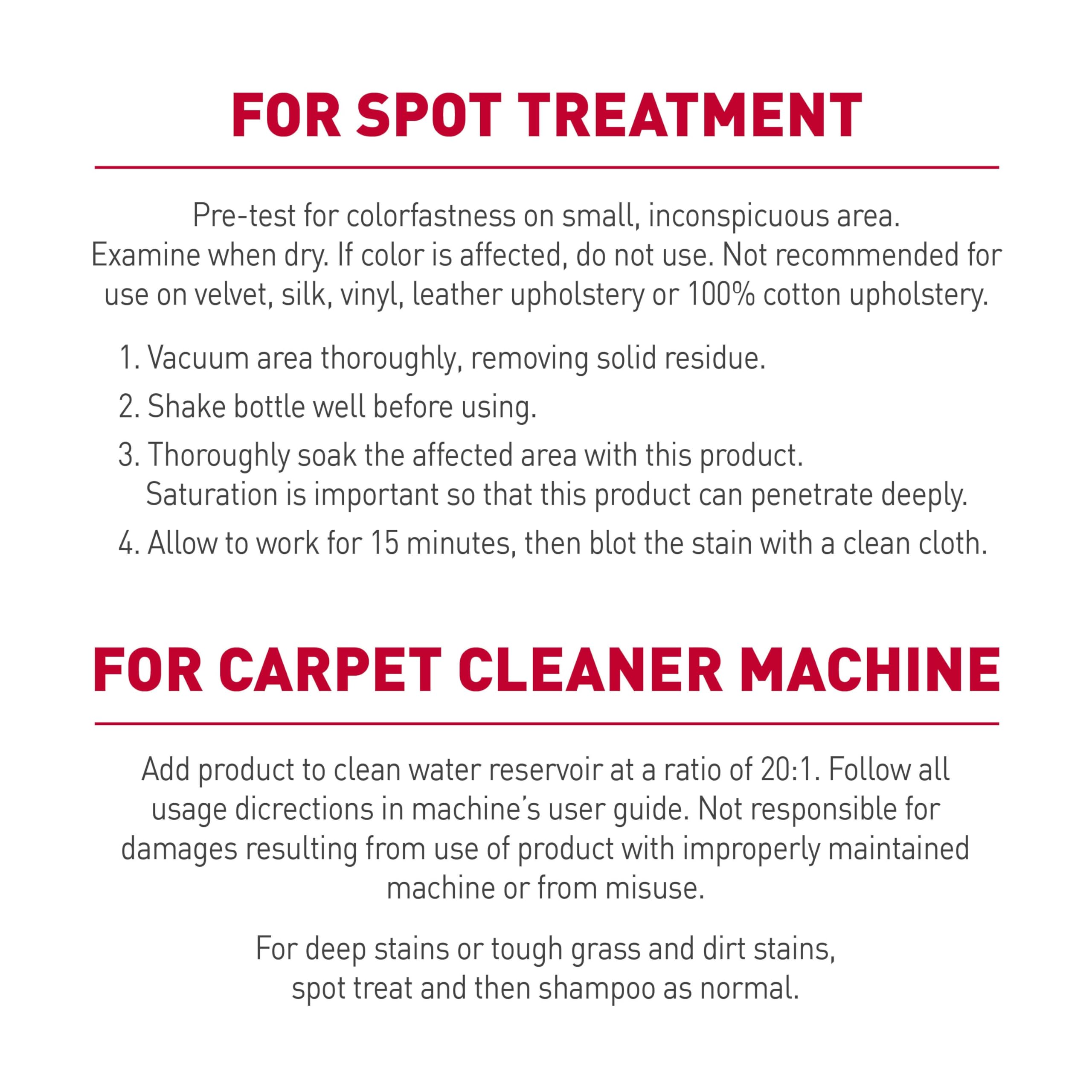 Nature’s Miracle Shampoing Tapis nettoie en profondeur les fibres.