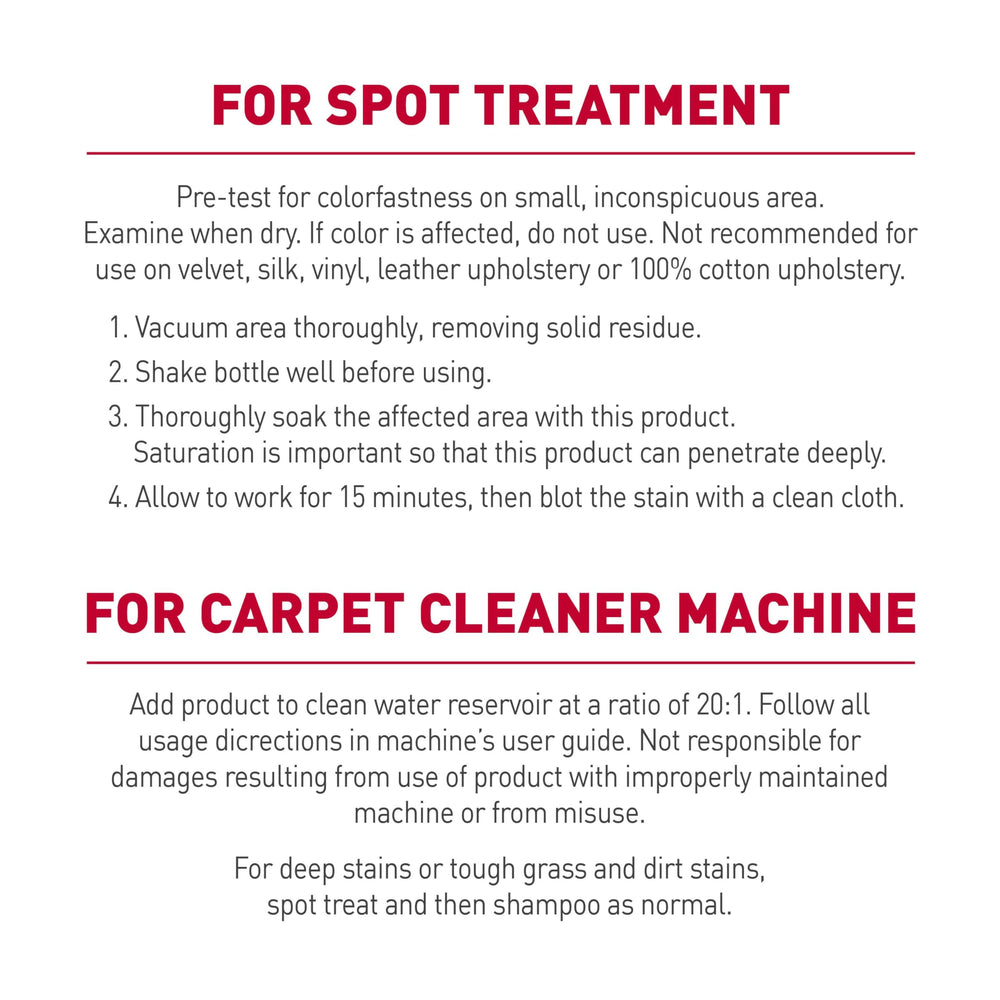Nature’s Miracle Shampoing Tapis nettoie en profondeur les fibres.