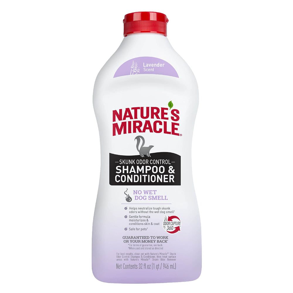 Nature's Miracle shampooing contrôle odeur skunk lavande: neutralise les odeurs sur le pelage.