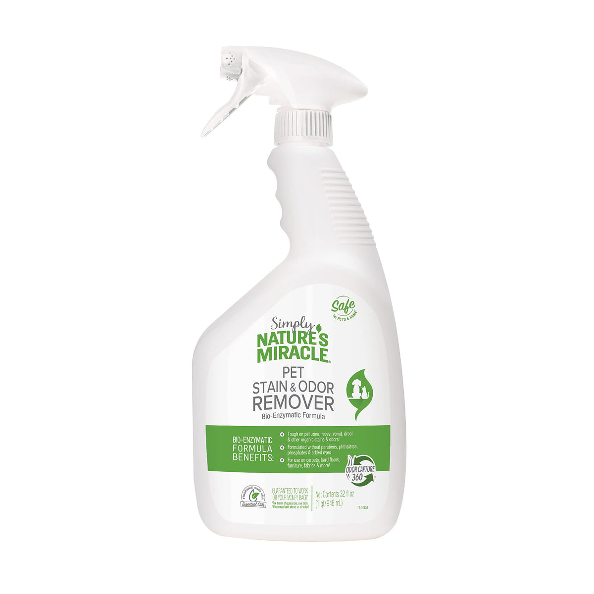 Nature's Miracle bouteille 32 oz prête à nettoyer taches et odeurs