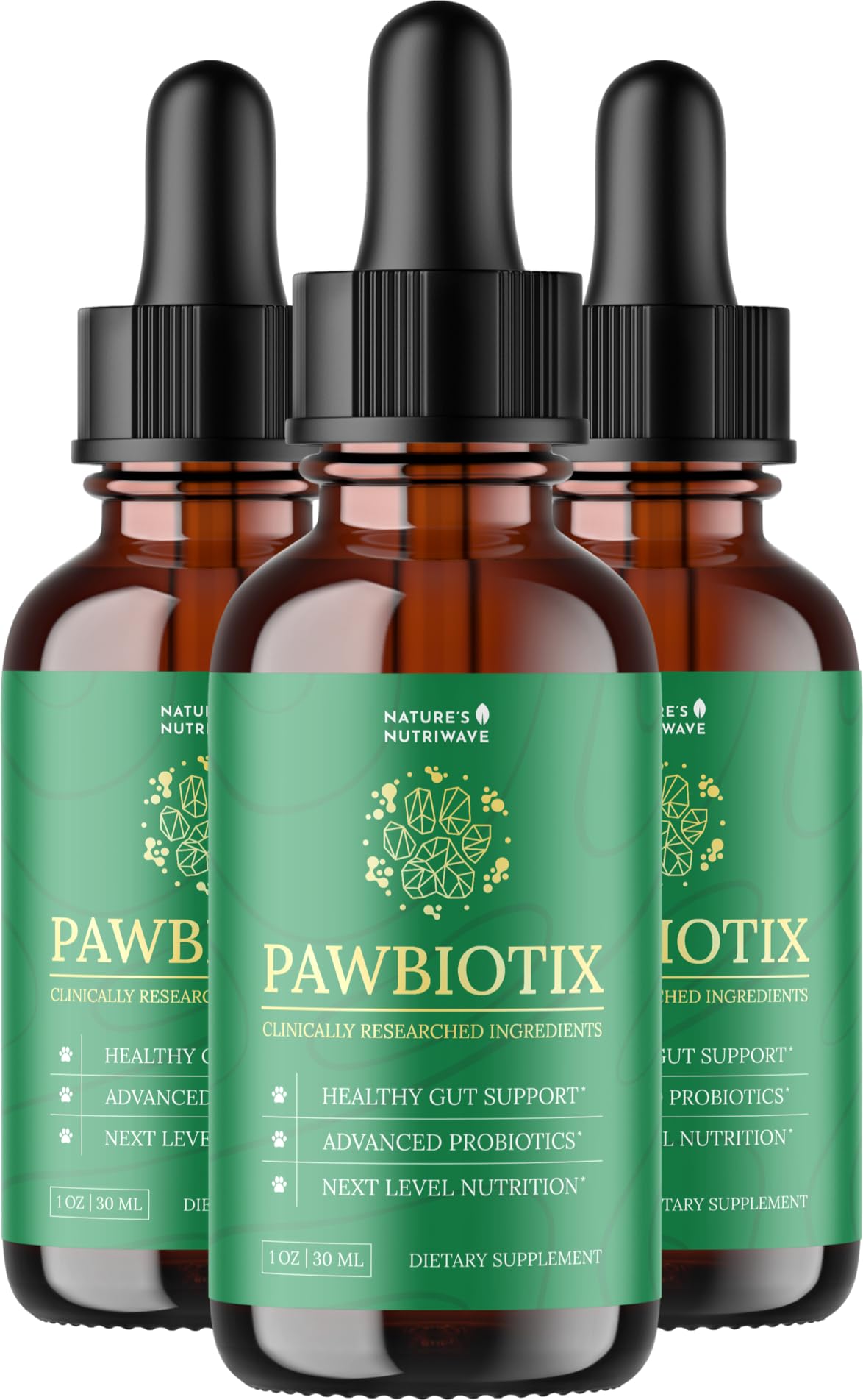 Nature’s NutriWave Pawbiotix – la bouteille prête pour soutenir la digestion canine au quotidien