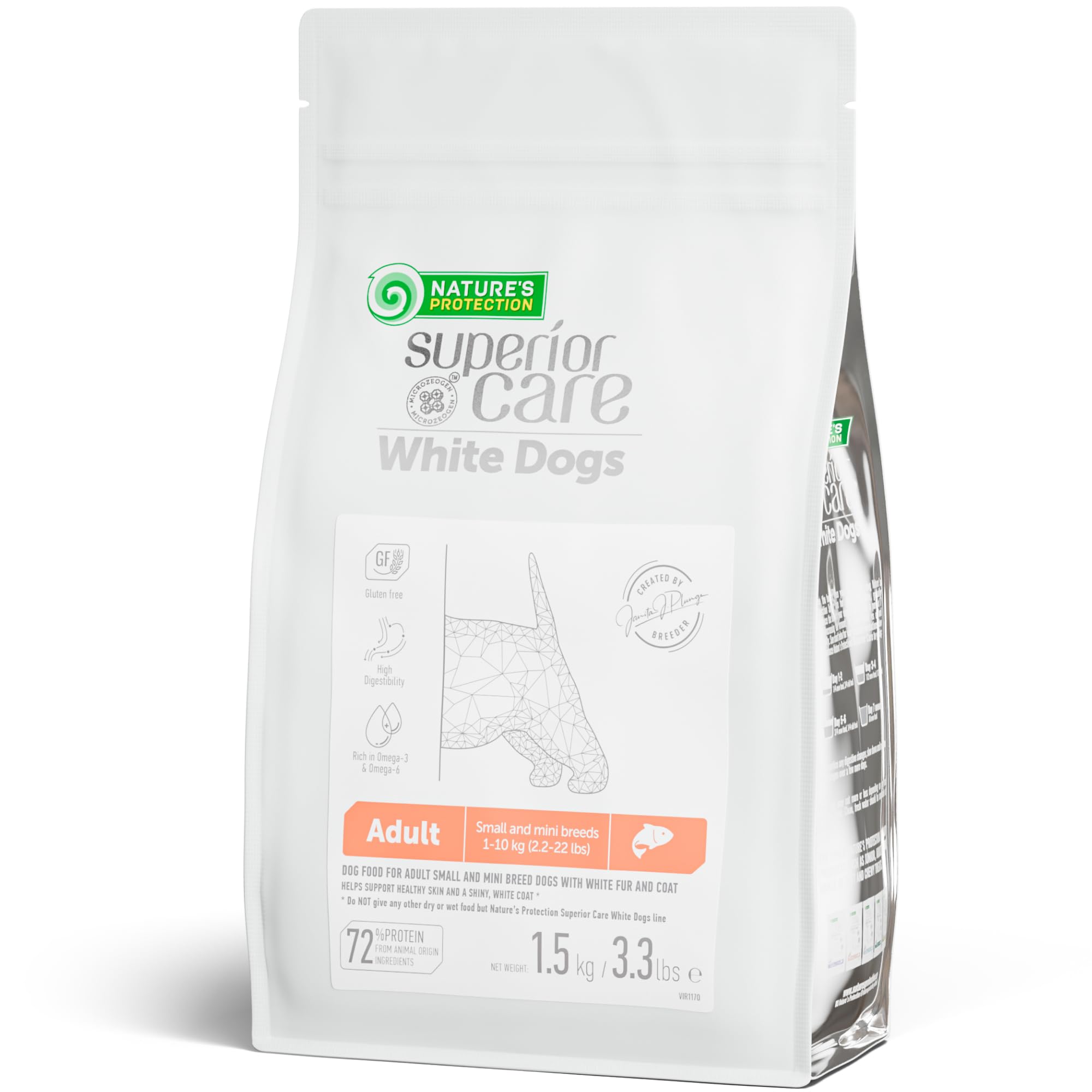 Croquettes Nature's Protection Superior Care Saumon pour petit chien, alimentation pratique et équilibrée.